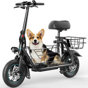 View Electric Scooter with Large Basket, 550W Motor image 1