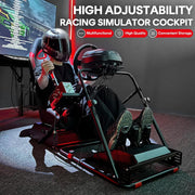 View RACGTING Racing Simulator Cockpit, Foldable Seat, Logitech/Thrustmaster image 3