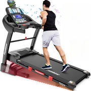 View Famistar Folding Treadmill for Home with 15 Levels Auto Incline, 300LB Capcity, 10MPH Fast Speed Controls image 1