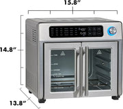 View Emeril Lagasse 26 QT Extra Large Air Fryer, Convection Toaster Oven with French Doors, Stainless Steel image 2