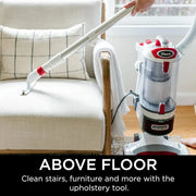 View Shark NV501 Rotator Professional Lift-Away Upright Vacuum with HEPA Filter, Swivel Steering, LED Headlights, Wide Upholstery Tool, Dusting Brush & Crevice Tool, White/Red, 12, 18, 14. image 4