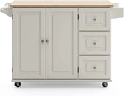 View Homestyles Dolly Madison Mobile Kitchen Island Cart, Drop Leaf Breakfast Bar image 2