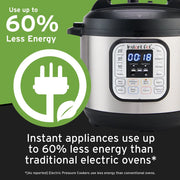 View Instant Pot Duo 6 Qt Electric Pressure Cooker 7 In 1 with Easy Release Steam Switch image 4
