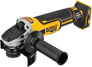 View 20V MAX* XR Angle Grinder, equipped with spring braking device and sliding switch, 4-1/2 inches, just the tool image 1