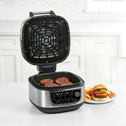 View PowerXL Grill Air Fryer Combo Plus 6 QT 12 in 1 Indoor Slow Cooker, Roast, Bake, 1550 Watts, Stainless Steel Finish : Home & Kitchen image 3