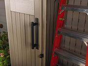 View Rubbermaid Outdoor Storage Shed, 52 Cu.Ft., Weather-Resistant, Lockable Doors image 6