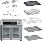 View Emeril Lagasse 26 QT Extra Large Air Fryer, Convection Toaster Oven with French Doors, Stainless Steel image 4