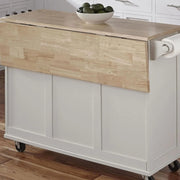 View Homestyles Dolly Madison Mobile Kitchen Island Cart, Drop Leaf Breakfast Bar image 6
