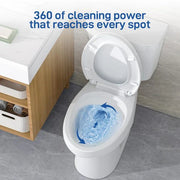 View 21Toilet, Elongated Toilets for Bathrooms, Two-Piece Toilet with Soft Close Seat, 1.28 Siphonic Flush Toilet with Universal Height ADA Cotton White image 6