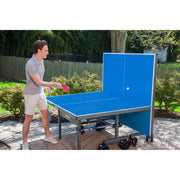 View JOOLA Nova Pro Plus Outdoor Table Tennis Table with Weatherproof Net, 9��锟�5 ft, Foldable, Aluminum Surface image 3