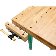 View Grizzly Industrial T10157 - Heavy-Duty Oak Workbench with Steel Legs image 3