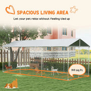 View PawHut 19.7' x 7.5' x 7.5' Outdoor Dog Kennel W/ Waterproof Roof image 4