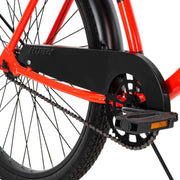 View Huffy 26 In. Cranbrook Mens Classic Beach Cruiser Comfort Bike, Red image 5