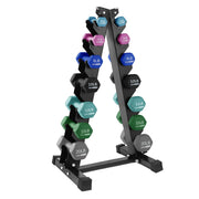 View 146 Pound Neoprene Dumbbell Full Body Weight Set with Storage Rack image 2