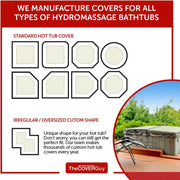 View Premium Hot Tub Cover | Custom Made Replacement Spa Cover | Energy-Saving Hot Tub Covers Built for All Climates | 6, 5, or 4 inch Taper image 4