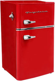 View Frigidaire Retro Mini Fridge with Freezer & Side Bottle Opener-Small 2 Door Refrigerator for Office Bar or College Dorm Room-3.1 Cu Ft �� 19��"D x 20.5" W x 33.5" H image 2