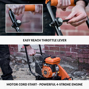 View Electric Compactor Plate - Ideal For Levelling Pavement, Artificial Turf Ground Preparation, Patio, Blockwork, Sand, Soil & More image 3