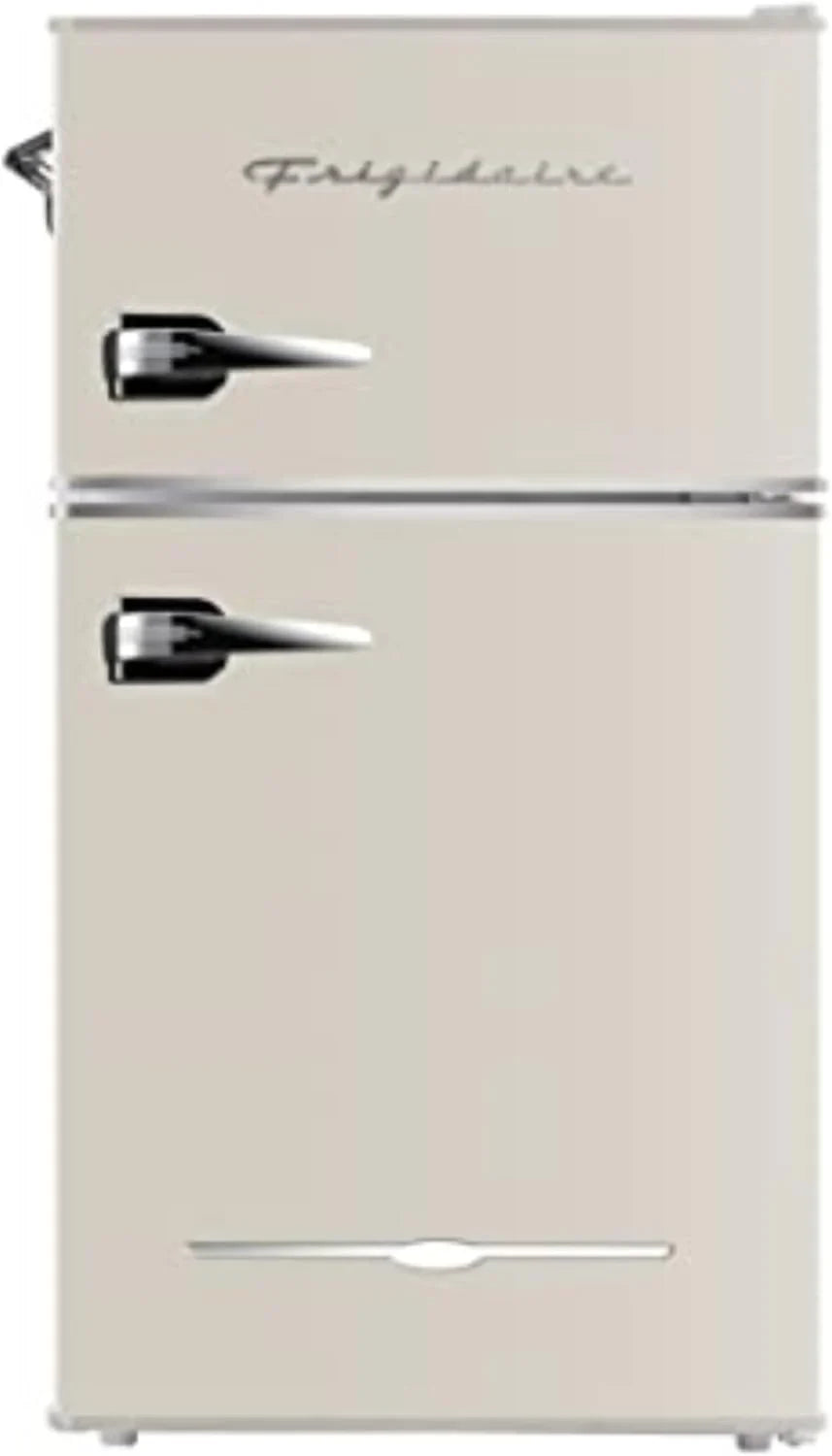 Frigidaire Retro Mini Fridge with Freezer & Side Bottle Opener-Small 2 Door Refrigerator for Office Bar or College Dorm Room-3.1 Cu Ft �� 19��"D x 20.5" W x 33.5" H