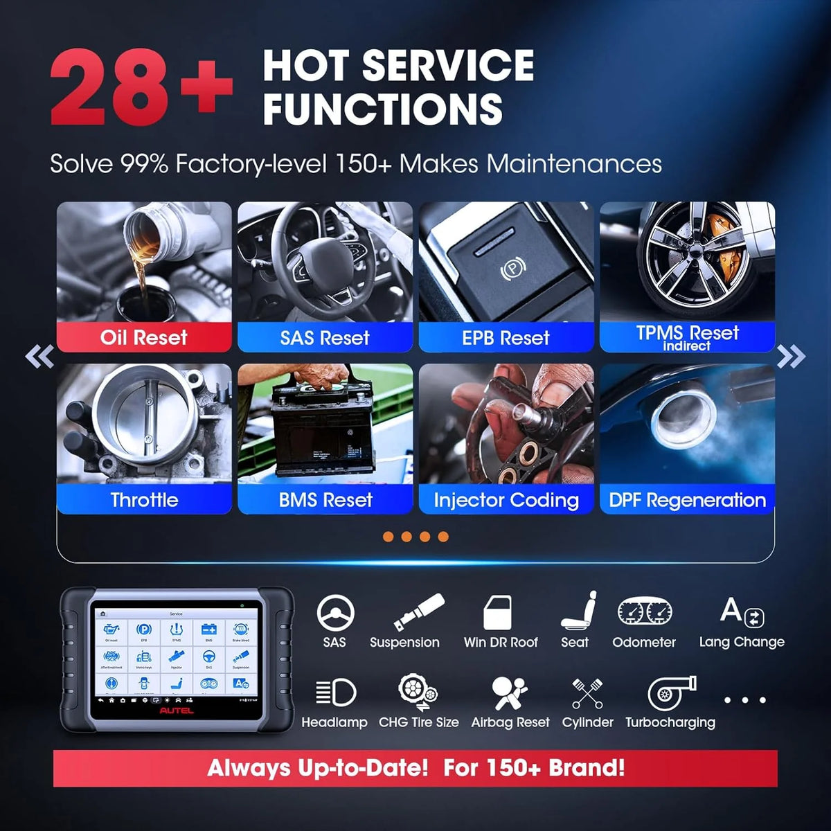 2024 Bidirectional Tool as MK808BT Pro MX808S M808Z, Function as MaxiCheck MX900, 28+ Service, Active Test, All System Diagnose, Injector Coding, FCA Autoauth Android 11