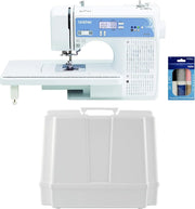 View Brother Sewing and Quilting Machine, Computerized, 165 Built-in Stitches, LCD Display, Wide Table, 8 Included Presser Feet, White, 20x12x17 image 1